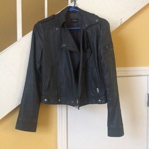 Topshop vegan leather jacket